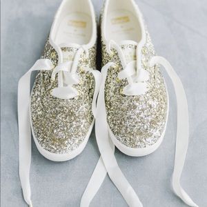 Kate Spade Wedding Keds Gold